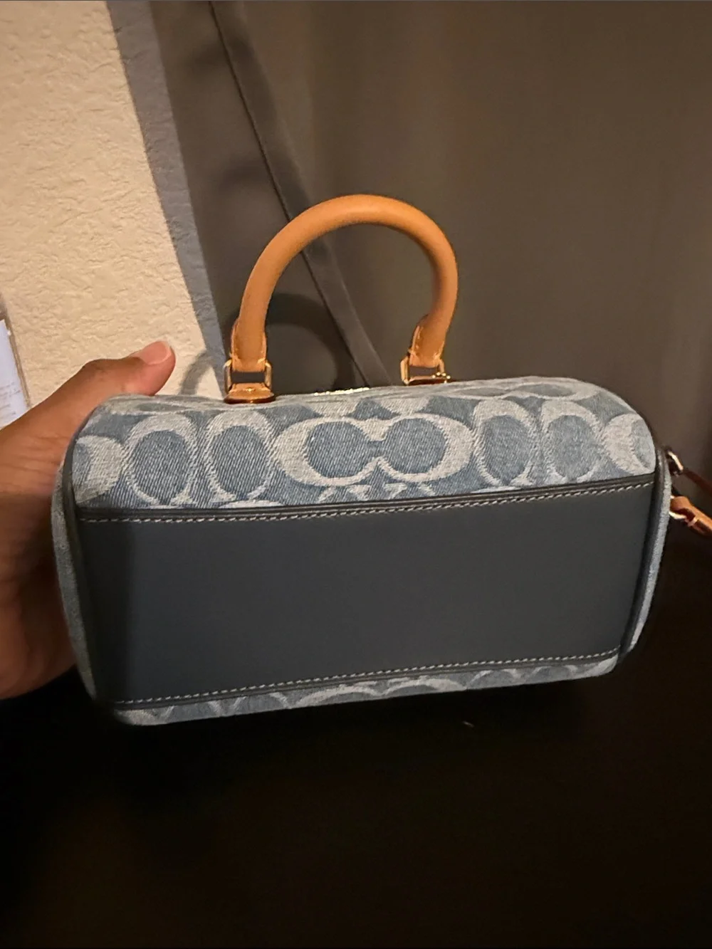 Coach Outlet Mini Rowan Crossbody Bag In Signature Denim & Coach Slim Card Case